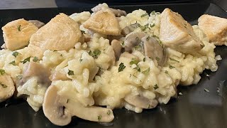 Recette au Thermomix du Risotto de poulet 🐓 aux champignons 🍄 odelissdechriss497 [upl. by Aihsat463]