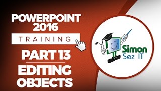 PowerPoint 2016 for Beginners Part 13 Editing Objects [upl. by Fanya660]