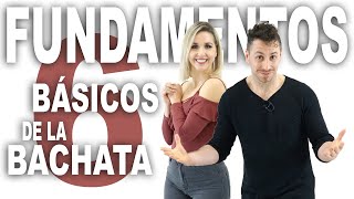 6 Pasos básicos de BACHATA  Como bailar bachata en pareja  Aprende a bailar con Alfonso y Mónica [upl. by Fiorenza]