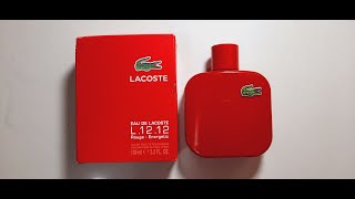 Lacoste Rouge Energetic Fragrance Review 2012 [upl. by Yekim]