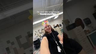 We made the cutest turkey hats for Thanksgiving 🦃✨ thanksgivingcrafts teacher kindergarten [upl. by Griseldis128]