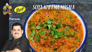 Soya Kheema  sidedish for chapathi  phulka  biryani amp pulaav  Chef Venkatesh Bhat [upl. by Aleekat]