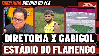 ESTÁDIO DO FLA COM DATA E SEM NOME DE ZICO  GABIGOL E DIRETORIA EM CLIMA quotAMIGÁVELquot  TABELINHA [upl. by Enelear]