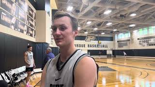 Purdue guard Fletcher Loyer after first summer practice [upl. by Eelyma]