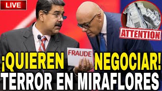 ¡IMPORTANTE 🔴 EL RÉGIMEN QUIERE NEGOCIAR LAS MALETAS ENLOQUECIERON A MADURO TERROR EN MIRAFLORES [upl. by Ainavi]