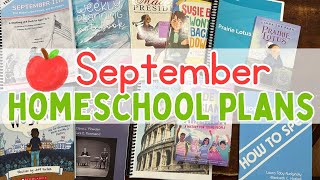 Plan with Me  September Homeschool Plans  Secular Homeschool Planning [upl. by Warfourd]