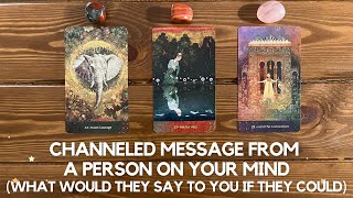 Channeled Message From A Person On Your Mind ✨✨🧚✨✨  Timeless Reading [upl. by Enomsed]