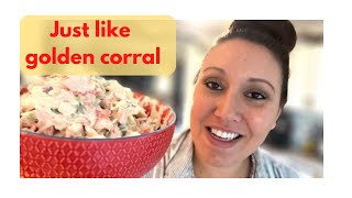 The BEST Imitation Crab Salad  Knock off Golden Corral Seafood Salad [upl. by Akihdar]