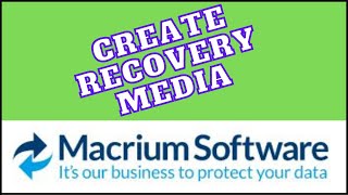 Macrium Reflect create bootable media [upl. by Nelrah844]