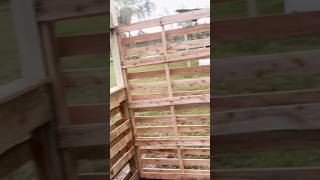 DIY pallet stall build sneak peak pt1 homestead diy [upl. by Merth]