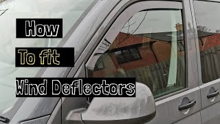 Fitting Heko wind deflectors to my VW T6 camper [upl. by Farley]