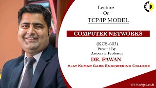 TCP IP MODEL  COMPUTER NETWORKS  LECTURE 03 BY DR PAWAN  AKGEC [upl. by Rosenfeld943]