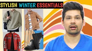 7 SUPER ATTRACTIVE Winter Style Essentials Every Guy Must HaveUNDER RS 1200 Winter Essentials Men [upl. by Tehr675]