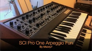 SCI ProOne Arpeggio Fun [upl. by Naashom]