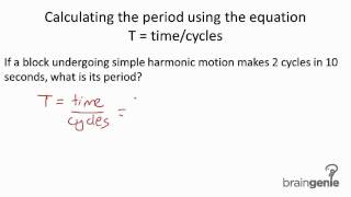 4133 Calculating the period using the equation T  time div cycles [upl. by Draneb]