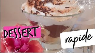 RECETTE VERRINE DESSERT RAPIDE FACILE🍓🍫 [upl. by Eydie879]