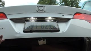 The BRIGHTEST Led License Plate Lights EVER 20062011 Honda Civic How to Install DIY [upl. by Cleopatre]