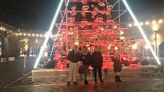 Christmas at the Granary Square King’s Cross London [upl. by Swift]