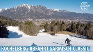 Sonnenskilauf KochelbergAbfahrt im Skigebiet GarmischClassic [upl. by Naryk]