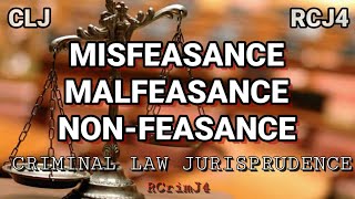 CRIMINAL LAW PH  MALFEASANCE MISFEASANCE AND NONFEASEANCE [upl. by Nomyt]