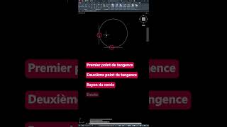 ⭕️ AutoCAD  Créer un cercle tangent à 2 objets et défini par un rayon [upl. by Peatroy727]