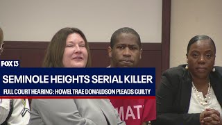 Full court hearing Suspected Seminole Heights serial killer pleads guilty [upl. by Enerehs]