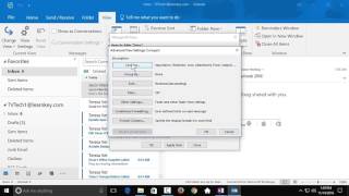 Configuring Views  Outlook 2016 tutorial [upl. by Skrap327]