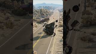 Realistic Highway Car Crashes 214  BeamNGdrive shorts beamngdrive car crash [upl. by Azarcon]