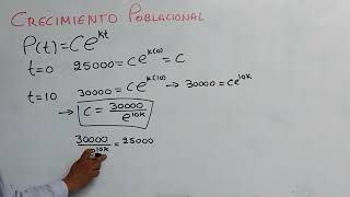 01 Crecimiento Poblacional  Ecuaciones Diferenciales [upl. by Aeki]