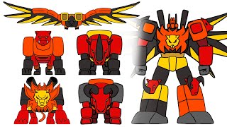 The ULTIMATE Transformers animation G1 PREDAKING  TEAM PREDACON [upl. by Akeihsal]