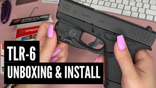 Streamlight TLR6  Unboxing amp Installation on a Glock 43 [upl. by Sobel]