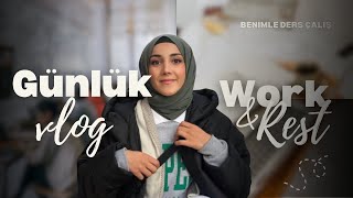 Kızımla yeni bir düzen kurma çabamız Saat 4 te uyanıp ders çalıştım SESSİZ VLOG 7 [upl. by Anauqes250]