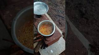 चुलीवरची Spicy Maggie shorts konkan nature youtubeshorts [upl. by Sillad592]