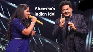 Sireeshas🎶Indian Idol season 12 🔥 performance Best 🎸🔥🔥 [upl. by Geiger]