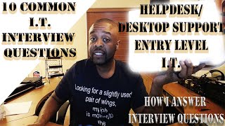 10 Common IT Helpdesk Interview Questions for Entry Level and Systems Support Positions [upl. by Eiralam]