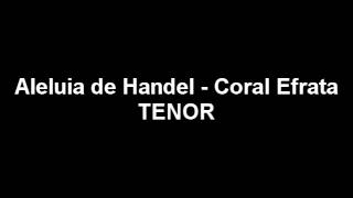 Aleluia de Handel TENOR  Coral Efrata [upl. by Amadis488]