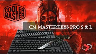 CoolerMaster MasterKeys Pro S amp L Mechanical RGB Keyboards [upl. by Wiburg88]