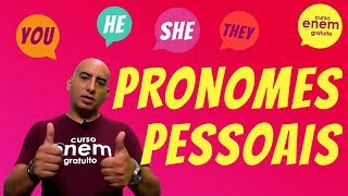 PRONOMES PESSOAIS EM INGLÊS  Resumo de Inglês para o Enem [upl. by Esac]