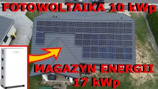 MAGAZYN ENERGII 17 KWH I FOTOWOLTAIKA 10KWP DOTACJA MÓJ PRĄD 60 [upl. by Pytlik]