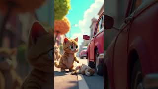 He is softhearted cat shorts kitten cute cartoon [upl. by Nyrmak765]