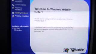 Upgrading Microsoft Whistler Build 2267 to Build 2296 [upl. by Jolee]