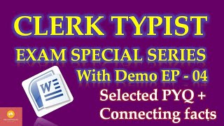 CLERK TYPIST EXAM SPECIAL SERIES EP04 [upl. by Athelstan]