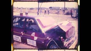 Nissan Datsun  Stanza  Violet  Auster  1982  Frontal Crash Test NHTSA  CrashNet1 [upl. by Brianne]