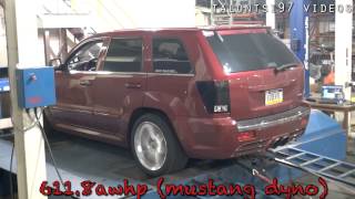 611whp Stroker NA SRT8 JEEP dyno HHP Racing [upl. by Marni]