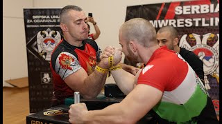 SZTANEK SANDOR ADAM HUN VS MARKO VOJINOVIC MNE  7 CELL GAMES  Best of 7 Armwrestling R hand [upl. by Ellsworth49]