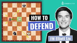 The 5 Main Defending Principles how to defend the Pieces I Chess Fundamentals  FM Elliott Liu [upl. by Cower539]