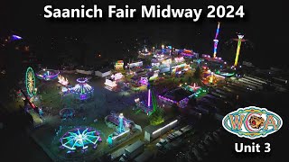 Saanich Fair Midway 2024  Saanich BC West Coast Amusements Unit 3 [upl. by Jerrol]