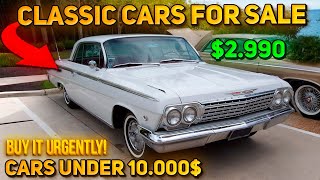 20 Impressive Classic Cars Under 10000 Available on Craigslist Marketplace Budget Cars [upl. by Ecirtael732]