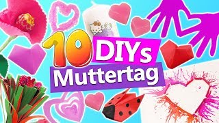 10 DIYs MUTTERTAG  Muttertagsgeschenk selber basteln  Geschenketipps für Mama  DIY Kids Club [upl. by Wrigley]