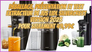 Nouvel extracteur de jus Lidl Silvercrest 2023 à 4999€10€unboxing présentation et test complet [upl. by Vi]